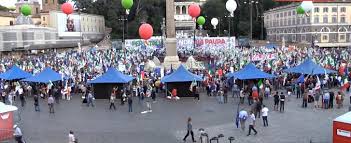 Risultati immagini per manifestazione pd ieri il fatto quotidiano