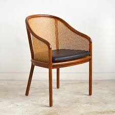 Ward Bennett Landmark Armchairs By Brickel Armchair Wood Frame Arm Chair Occasional Chairs