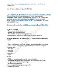 115 Contoh Soal Uts Bahasa Indonesia Kelas 11 Sma Ma Dan Kunci Jawabnya