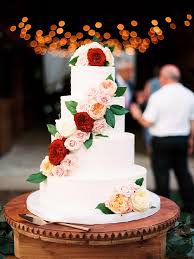 This Italian Wedding In Arkansas Had A Mega Size Guest List Ruffled Wedding Cake Art Wedding Guest Book Painted Wedding Cake