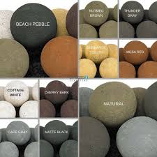 Cape Gray Ceramic Fire Pit Balls Uniform Single Size Sets Fire Pit Ball Fire Pit Glass Fire Pit