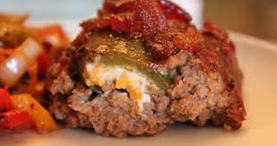 Amazing Smoked Meatloaf Stuffed With Cream Cheese Filled Jalapeno And Topped With Bacon Crumbles Smoked Meatloaf Smoked Meatloaf Recipe Smoked Food Recipes