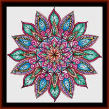 Dmc offers a wide selection of embroidery, tapestry, knitting and crochet diy kits, for a range of skill levels, from children to total pros! Cross Stitch Pattern Mandala Star Mystical Mandala Mandala Cross Stitch Blueprints How To Craft Supplies Tools Kromasol Com