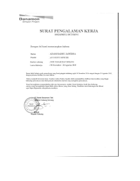 Contoh Surat Pengalaman Kerja Di Cv Best Resume Examples