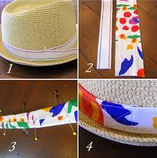 Diy Sew A Hatband Hat Band Sewing Diy Fabric