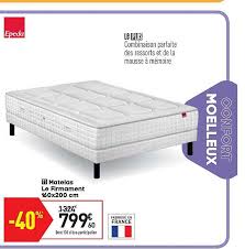 Dernière mise à jour le mercredi 20 janvier 2021. Offre Matelas Le Firmament 160x200 Cm Epeda Chez Conforama