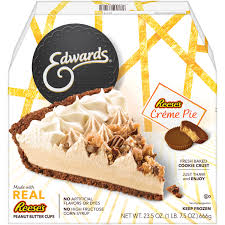This is frozen no bake peanut butter pie recipe. Edwards Desserts Reese S Peanut Butter Cup Creme Pie 23 50 Oz Walmart Com Walmart Com