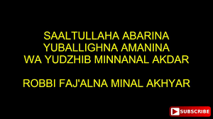 Robbi faj'alna minal akhyar from the story penyejuk hati by wdesnop (꧋ꦮꦃꦪꦸ꧉) with 1,981 reads. Robbi Faj Alna Minal Akhyar Gubah Al Haddad Lyric Youtube