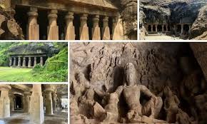 Elephanta Caves located on Elephanta ...