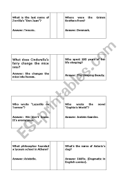 If you've found yourself escaping into new novels during the quarantine, why not test your and your friends' know. English Worksheets Trivia Questions Art And Literature