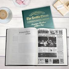 Anniversary Newspaper Book From Your Wedding To Today Anniversary Gifts For Parents 50th Anniversary Gifts Golden Anniversary Gifts