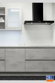 rechte grijze en greeploze keuken cocinas puentes