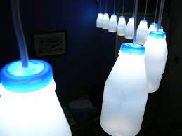 Addressable Milk Bottles Led Lighting Arduino Bottle Lights Milk Bottle Milk Bottle Diy