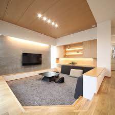 リビング サンクンリビング 注文住宅 自由設計 石友ホーム 住宅 リビング デザイン インテリア 家具