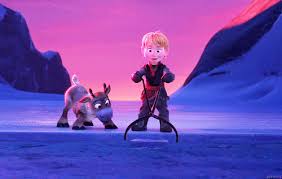 Little Kristoff And His Sweet Pet Reindeer Sven From Disney S Frozen Frozen Disney Movie Disney Images Disney Animation