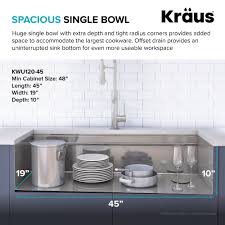 48 inch kitchen sink workstation accessories. Kraus Kore Workstation 45 Extra Large Undermount Kitchen Sink Directsinks