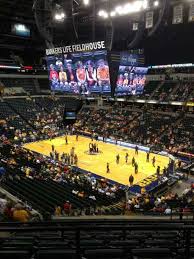 bankers life fieldhouse section 114 home of indiana pacers