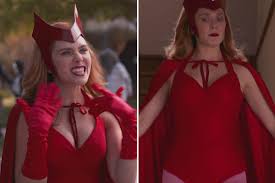 Episode name:we interrupt this program. Wandavision S Elizabeth Olsen Leaves Disney Fans Swooning In Low Cut Halloween Costume
