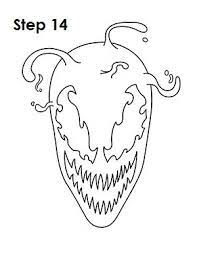 Easy carnage symbiote drawing from spiderman. Draw Carnage Step 14 Marvel Drawings Carnage Cartoon Drawing Tutorial