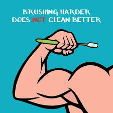 Keep This In Mind When Brushing Your Teeth Because Brushing Harder Is Not Always Smarter It Is Actually More Impo Dental Fun Dental Cosmetics Dental Fun Facts