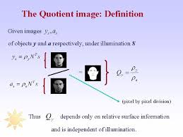 In arithmetic, a quotient is a quantity produced by the division of two numbers. The Quotient Image Classbased Recognition And Synthesis Under