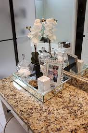 The bathroom countertop is an area that most people don't think about when they are trying to declutter their home. Tiffanyd A Spa Bathroom Re Do Bathroom Counter Decor Diy Bathroom Decor Bathroom Spa