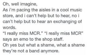 No One Knows What It Means But It S Provocative Song Mcr Hahaha Cries Forever My Chemical Romance Emo Band Memes Emo Music