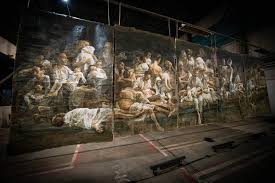 Monumental Paintings Are Hung in the ...