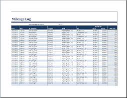 Ms Excel Vehicle Mileage Log Template Word Excel Templates