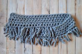 0 (?) be fashion forward and incredibly chic in the d&y pink fringe knit infinity scarf. Chunky Fringe Infinity Scarf Free Crochet Pattern Whistle And Ivy