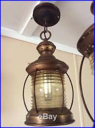 Vintage Copper Nautical Hanging Lantern Porch Light Georgian Art Lighting Vintage Nautical Light