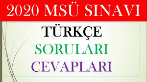 2018 milli savunma üniversitesi sınavı. Msu 2020 Turkce Soru Ve Cevaplari Tamami Youtube