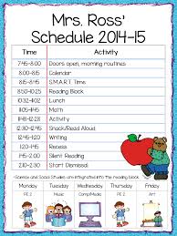Class Schedule Freebie The Teacher S Cauldron Classroom Schedule School Activities Kindergarten Classroom