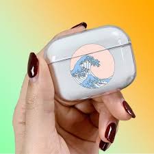 Art Airpod Pro Case Kangawa Wave Airpods Pro Painting Airpods Etsy Airpod Pro Airpod Case Case