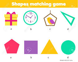 Wordmint.com has been visited by 10k+ users in the past month matching the object prtintable sheets fo we did not find results for: Educational Children Game Matching Game Worksheet For Kids Match By Shape Learning Geometric Shapes With Real Life Objects Study Forms And Figures Triangle Circle Pentagon Square Stock Photo Picture And Royalty Free