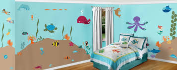 Diy painted and stenciled furniture flip makeover ideas on a budget using easy to use furniture craft stencils from cutting edge stencils for dresser ideas. Under The Sea Theme Wall Mural Stencil Kit Stephanie Goins Prlog