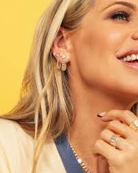 Melinda Maria Julian Soft Chain Hoop Earrings, Womens, Silver