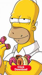 Homer Simpson Eating Donuts Lock Screen Phone Wallpaper Background Simpsons Drawings Simpson Wallpaper Wallpaper Simpsons