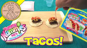 Comes with everything you need to make 20 mini marshmallow treats. Yummy Nummies Terrific Tacos Diy Mini Food Set Youtube