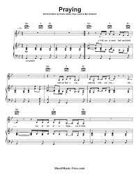 Praying Sheet Music Kesha Piano Piano Sheet Music Free Sheet Music Piano Sheet Music Pdf
