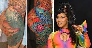 + body measurements & other facts. Cardi B Gets Huge Peacock Tattoo Redone After Ten Years Metro News
