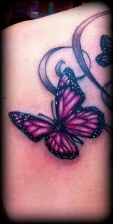 Black And Purple Butterfly Tattoo Pink Butterfly Tattoo By Slabzzz On Deviantart Butterfly Tattoos For Women Purple Butterfly Tattoo Small Butterfly Tattoo