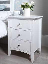 Buy wooden bedside bedside tables and get the best deals at the lowest prices on ebay! Rjkart Furniture Wooden Bed Side Table For Living Room Bedside Table For Bedroom 3 Drawer Side Table White Amazon In Furniture