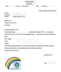 Surat undangan rapat sekolah biasanya di gunakan untuk mengundang perseorangan ataupun kelompok guna membahas persoalan untuk. Galeri Paud Surat Undangan Rapat Orangtua Wali Siswa Paud