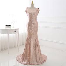 Wedding guest dresses shop the edit. Rose Gold Sequin Open Back Guest Wedding Dress On Luulla