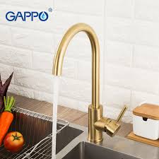 If you are after a more traditional kitchen tap, we have plenty for you to. Gappo Kitchen Faucets Brushed Gold Kitchen Mixer Tap Stainless Steel Water Taps Deck Mounted Kitchen Waterfall Sink Faucet Kitchen Faucets Aliexpress