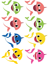 2nd Birthday Baby Shark Cake Topper Printable Free Pin On Shark Theme Birthday