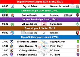 Jadwal Hot Match Hari Jumat Dan Sabtu 90bola Liveskor Liga Inggris Prancis Jerman