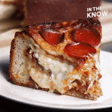 Lasagna Deep Dish Pizza Deep Dish Pizza Food Recipes