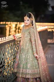Apple Green And Peach On Your Big Day Looks Elegant Bridaldresses Bridal Dresses Pakistani Wedding Dresses Desi Wedding Dresses